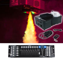 Fog Fury Jett Vertical Fog Machine+Wireless Remote+DMX Controller