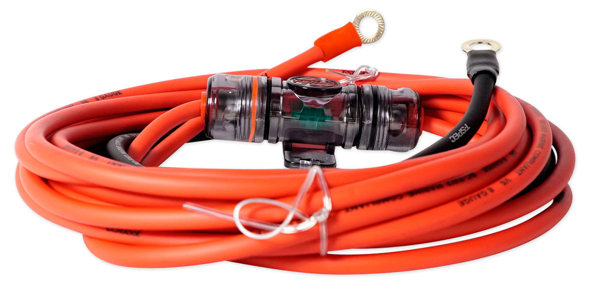 Metra V6-RAK8 8 Gauge Car/Marine Amplifier Wiring Installation Wire Kit w/ RCA's