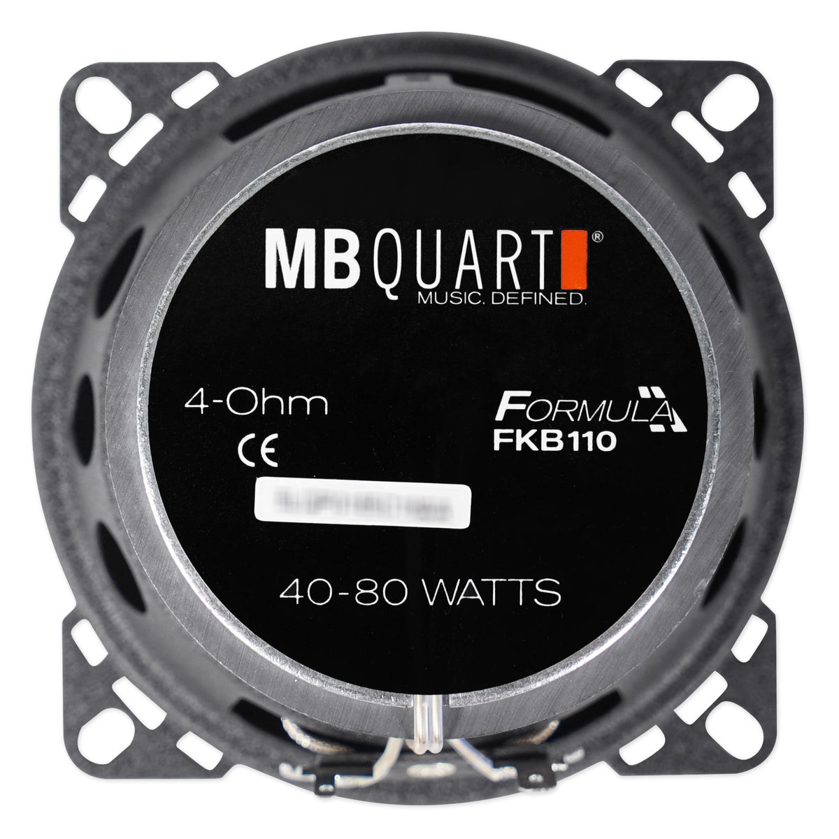 Pair MB QUART FKB110 4" 160 Watt Car Stereo Coaxial Speakers