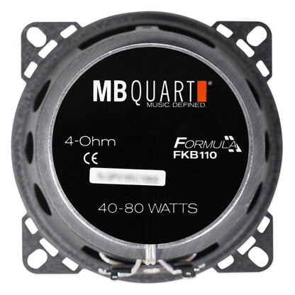 Pair MB QUART FKB110 4" 160 Watt Car Stereo Coaxial Speakers