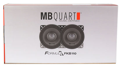 Pair MB QUART FKB110 4" 160 Watt Car Stereo Coaxial Speakers