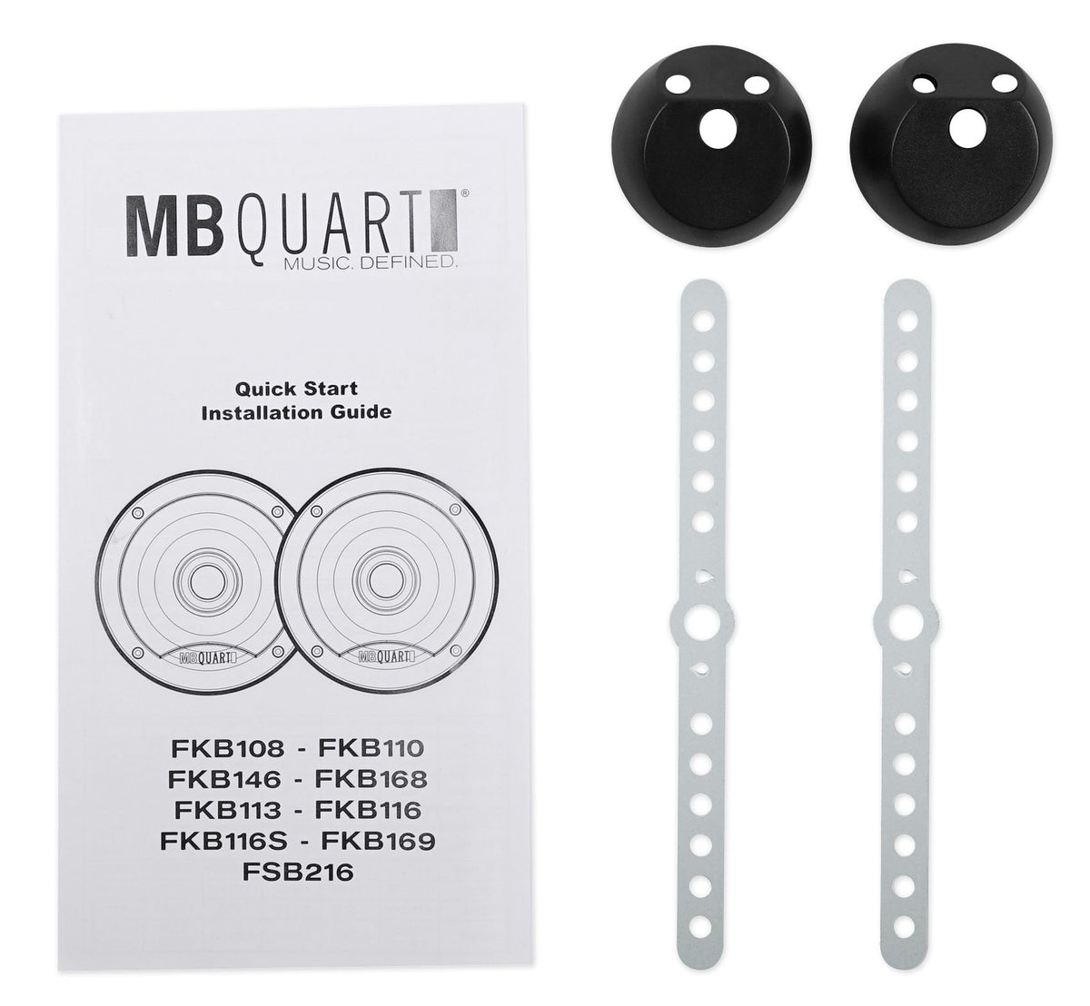 Pair MB QUART FSB216 6.5" 280 Watt Car Audio Component Speakers