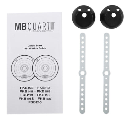 Pair MB QUART FSB216 6.5" 280 Watt Car Audio Component Speakers