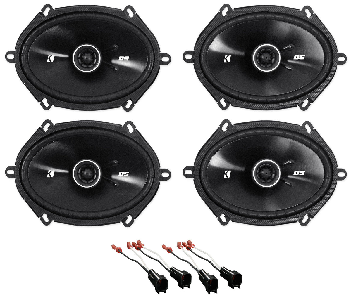 6x8" Front and Rear Speaker Replacement Kit for 2008-2010 Ford F-250/350/450/550
