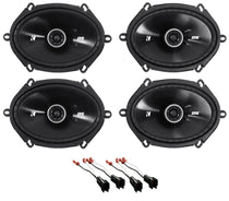 6x8" Front and Rear Speaker Replacement Kit for 2011-2015 Ford F-650/750