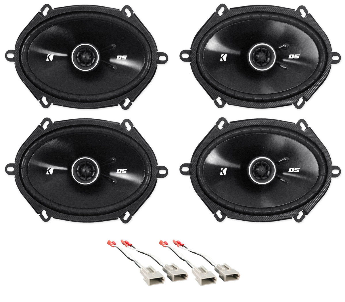 6x8" Front and Rear Speaker Replacement Kit for 1997-1998 Ford F-150