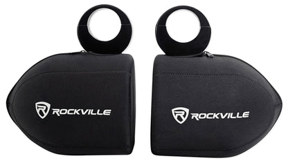 45KMTC8W 8" 600W Marine Wakeboard Tower Speakers w/LED's + RWBC80 Neoprene Covers
