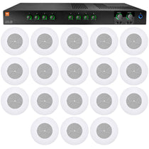 JBL CSMA280 Restaurant/Bar/Cafe 2x80w Amplifier 4/8ohm/70/100V+(18) 8" Speakers