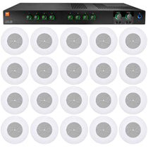 JBL CSMA280 Restaurant/Bar/Cafe 2x80w Amplifier 4/8ohm/70/100V+(20) 8" Speakers