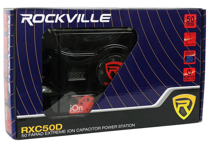 Rockville RXC50D 50 Farad 24V Surge Hybrid Ion Capacitor Voltage & Amerage Meter
