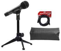 ATM410 Dynamic Cardioid Mic + Desktop Tripod Stand + XLR Cable