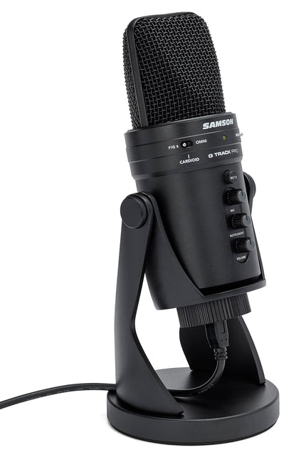 SAMSON G-Track Pro Studio USB Condenser Microphone Mic and Built in Audio Interface