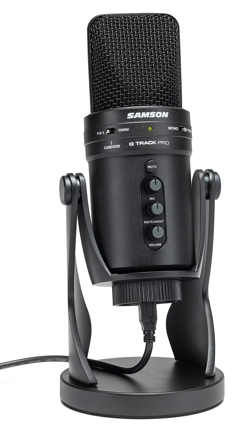SAMSON G-Track Pro Studio USB Condenser Microphone Mic and Built in Audio Interface