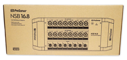 PRESONUS NSB 16.8 16x8 AVB Stagebox w/XMAX Preamps + Rugged Steel Enclosure