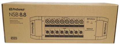 PRESONUS NSB 8.8 8x8 AVB Stagebox w/(8) XMAX Preamps+Rugged Steel Enclosure