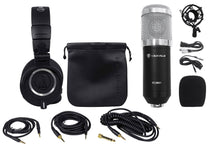 ATH-M50X Headphones & RCM01 Condenser Microphone Streaming Bundle
