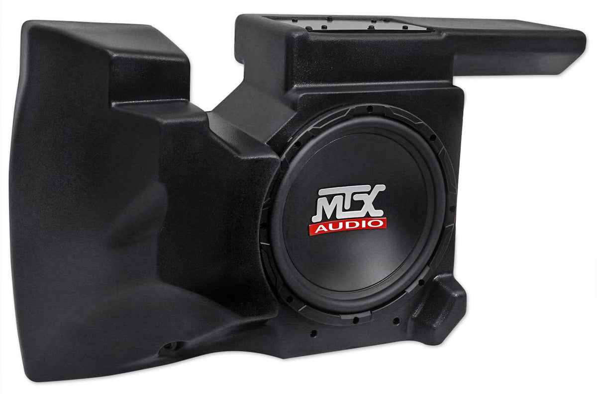 MTX RZRXP-10 Powered 10" 500w Under Dash Subwoofer+Enclosure 4 Polaris RZR/UTV