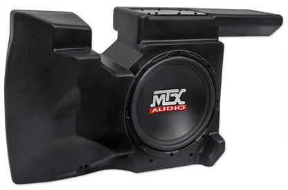 MTX RZRXP-10 Powered 10" 500w Under Dash Subwoofer+Enclosure 4 Polaris RZR/UTV