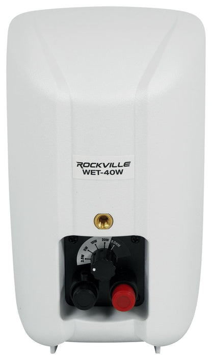 CSA 140Z Commercial 70V Amplifier + (2) White 4" Wall Mount Swivel Speakers