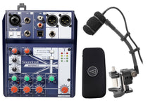 Audio Technica ATM350D Instrument Drum Microphone+5" Gooseneck+Soundcraft Mixer
