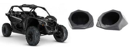 6.5" Speaker Pod Enclosures Front Kick Panels for Can-Am Maverick X3 All-Years