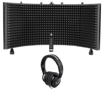 ATH-M40x Studio Headphones & Mic Isolation Shield Bundle