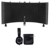ATH-M50X Pro Studio Monitor Headphones W/ Case + RockShield 3 Isolation Shield