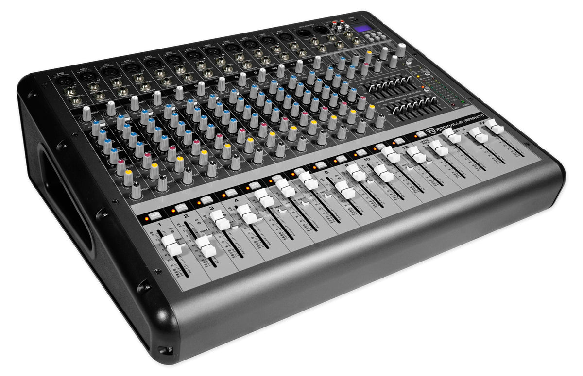 JRX225 Dual 15" PA Speakers with RPM1470 Powered Mixer