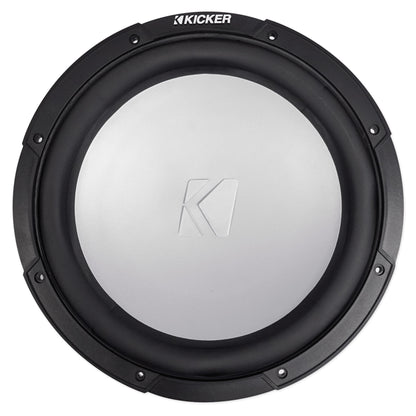 2) KICKER 45KMF124 12" 350w Free-Air Marine Boat Subwoofers+Mono Amplifier+Wires