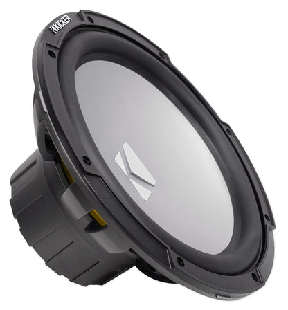 2) KICKER 45KMF124 12" 350w Free-Air Marine Boat Subwoofers+Mono Amplifier+Wires