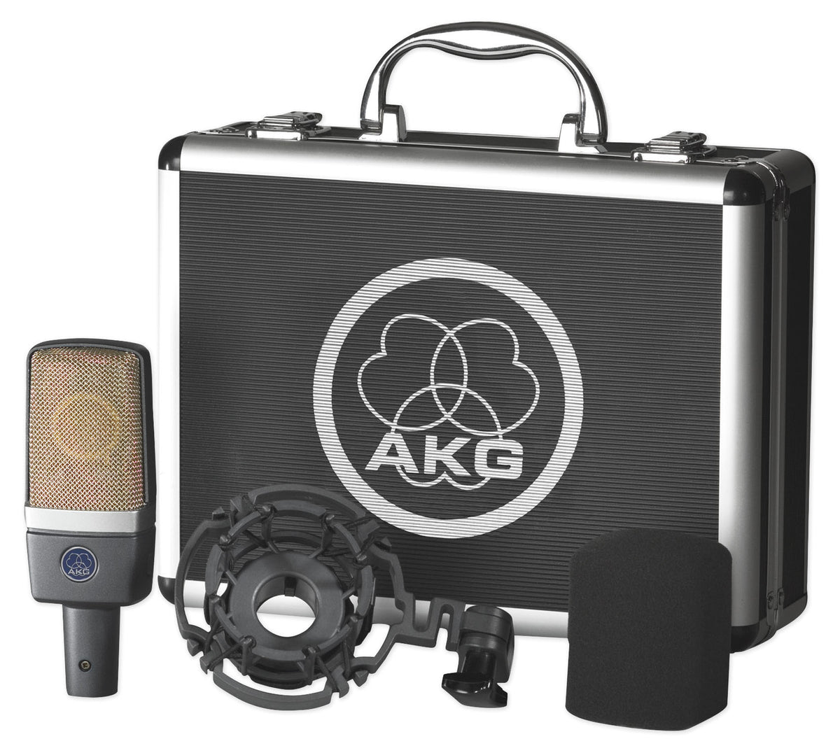 C214 Condenser Microphone with Notepad-5 USB Podcast Mixer
