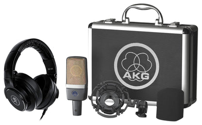 C214 Condenser Microphone with MC-150 Studio Headphones