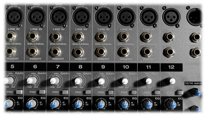 Rockville RPM1470 14 Channel 6000w Actived Mixer w/ USB/ Effects/14 XDR2 Mic Pres