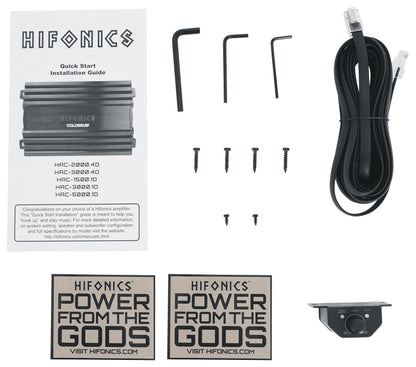 HAC-3000.1D 3000w Mono Amplifier 1 Ohm Class D Car Amp + OFC Wire Kit