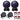 2 American DJ Starburst LED Spheres DJ Lighting Effect+2 Par lights+dmx cables