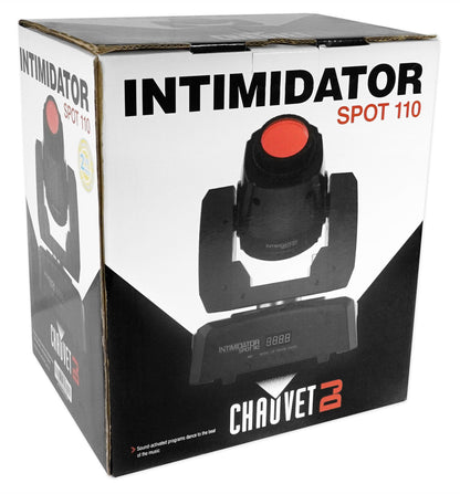 Chauvet Intimidator Spot 110 Compact LED Moving Head Beam Gobo DMX Party Light