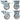 Rockville WH4 3" Locking+Swivel Steel Caster Wheels 4 PA DJ Speakers, Subwoofers