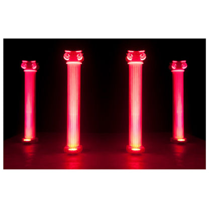 (4) Mega Flat PAK EP RGBUV Wash Lights+Bag+Fog Machine