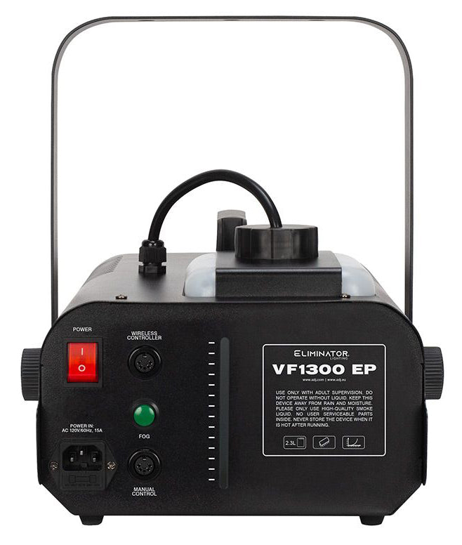 Eliminator ADJ VF1300 EP Portable Fog Machine Fogger w/ Wired Remote Control