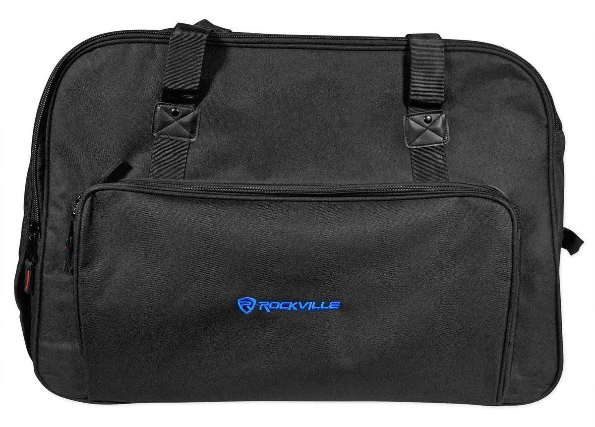 Rockville SB12M Rolling Travel Bag For Select 12" DJ PA Speakers+Handle+Wheels