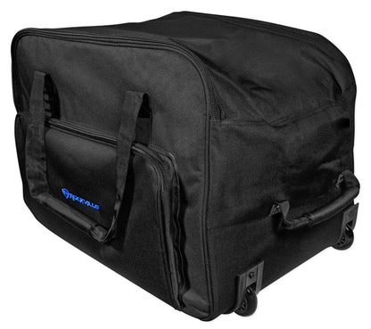 Rockville SB12M Rolling Travel Bag For Select 12" DJ PA Speakers+Handle+Wheels