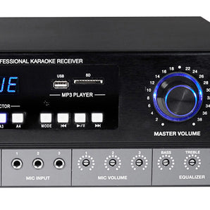 Rockville SingMix 3 Rack Mount 3000w Karaoke Amplifier/Mic Mixer+Bluetooth/Echo