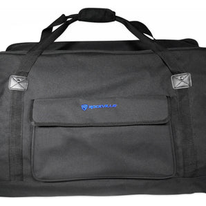 Rockville TB15 Lightweight Rugged Speaker Bag Carry Case For 15 inches DJ PA Speakers