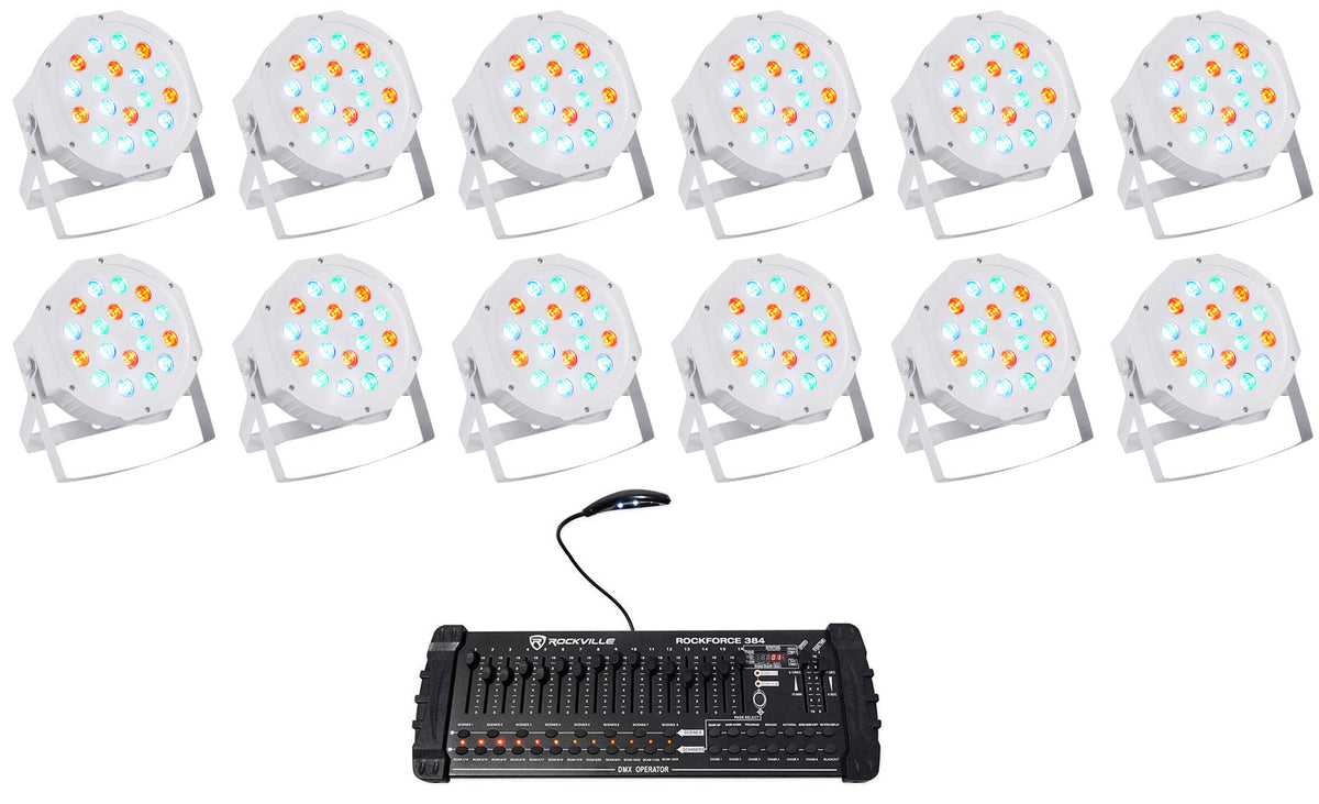 RockPAR50 White 12-Pack + ROCKFORCE 384