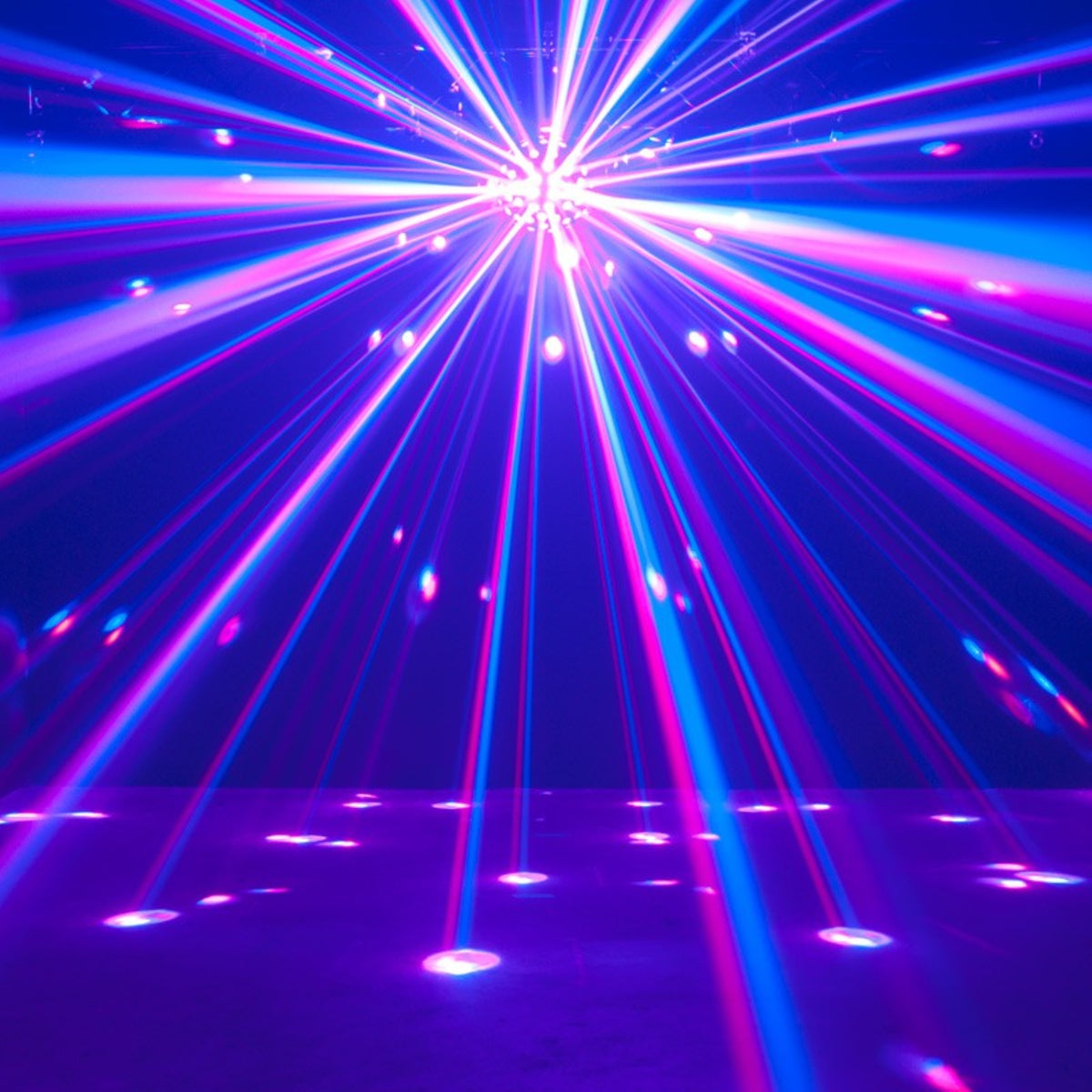 (2) Starburst LED Spheres + (2) RockPAR50 White Par Lights + DMX Cables