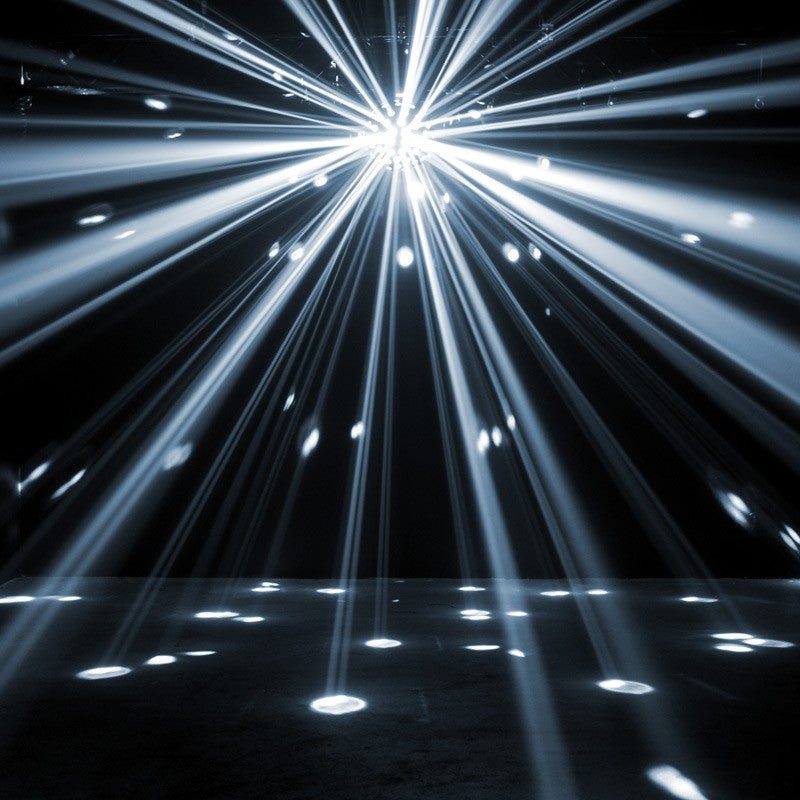 (2) Starburst LED Spheres + (2) RockPAR50 White Par Lights + DMX Cables