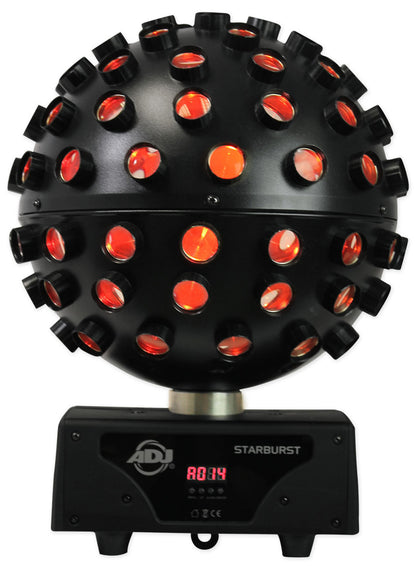 (2) Starburst LED Spheres + (2) RockPAR50 White Par Lights + DMX Cables