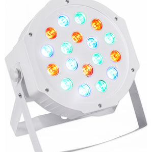 (4) Rockville RockPAR50 White LED RGB Compact Par Can DJ/Club DMX Wash Lights