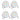 (4) Rockville RockPAR50 White LED RGB Compact Par Can DJ/Club DMX Wash Lights