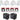 (4) Rockville RockPAR50 WHT LED RGB Par Can DJ/Club DMX Wash Lights+Cables+Bags